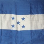 Honduran Flag showing 5 Republics