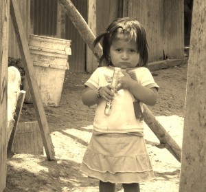 Little girl from barrio