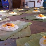 Tamales ready to fold