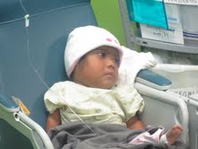 child receiving Chemo