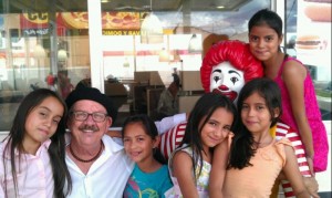 The 5 girls at church & ice cream 012